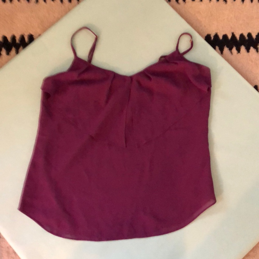 Purple spaghetti strap camisole by Guess